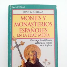 Libros de segunda mano: MONJES Y MONASTERIOS EN LA EDAD MEDIA. JUAN GARCÍA ATIENZA. TEMAD DE HOY. 1994