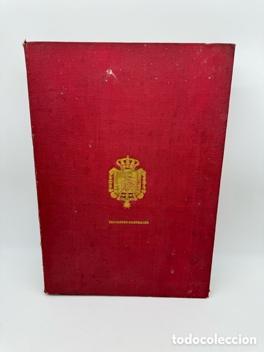 Libros de segunda mano: Libro Militar Estado mayor del ejercito espa&ntilde;ol secci&oacute;n de tenientes generales a&ntilde;o 1852