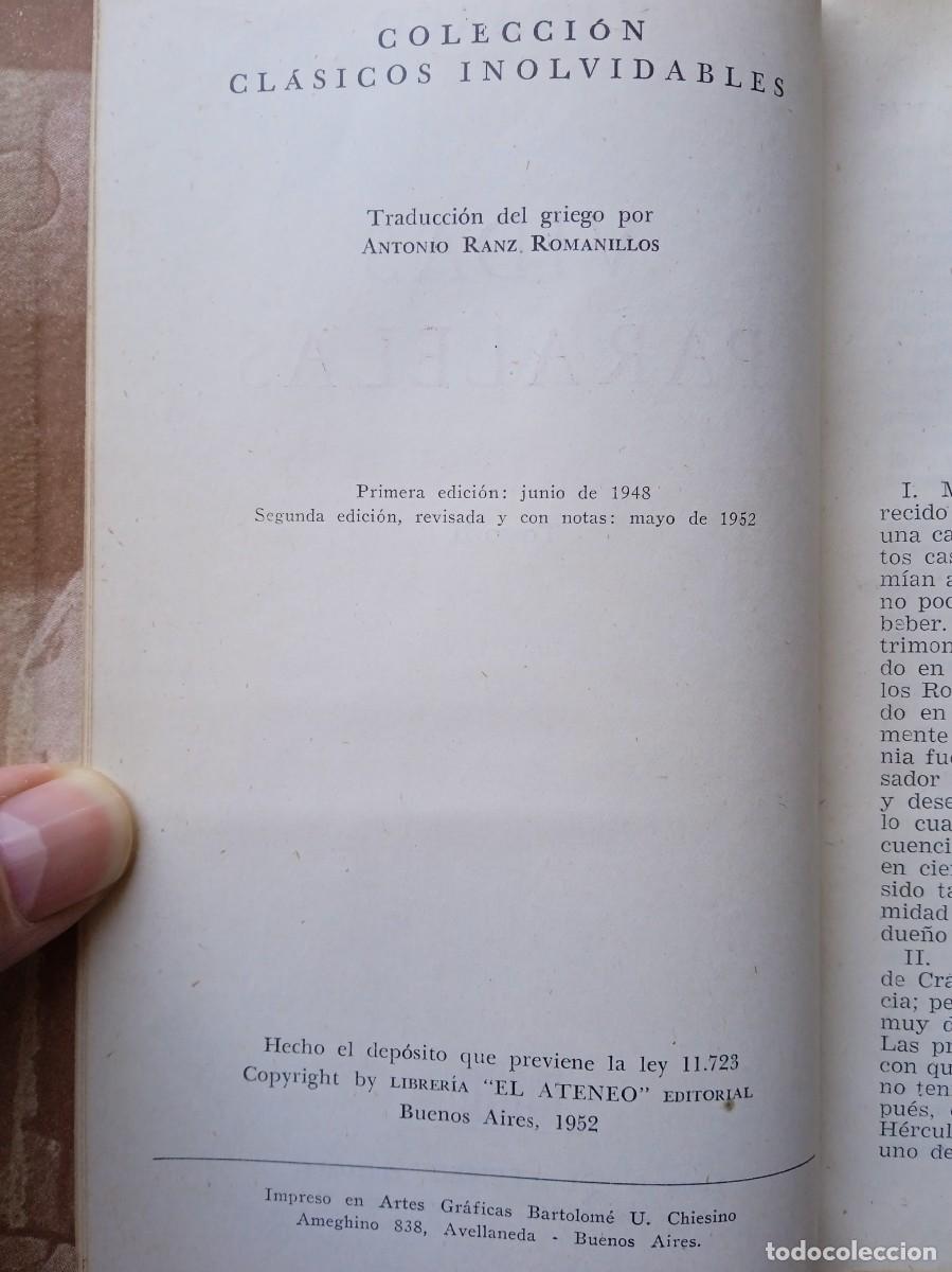 Libros de segunda mano: Plutarco Vidas paralelas - Foto 4