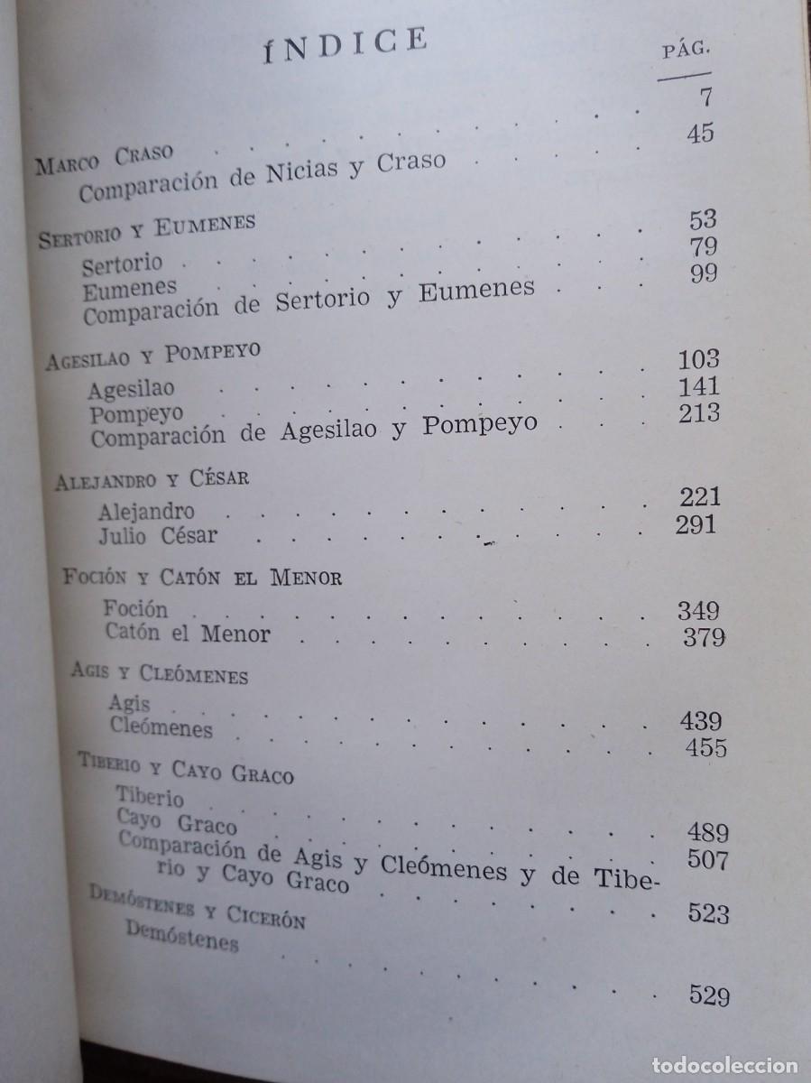 Libros de segunda mano: Plutarco Vidas paralelas - Foto 6