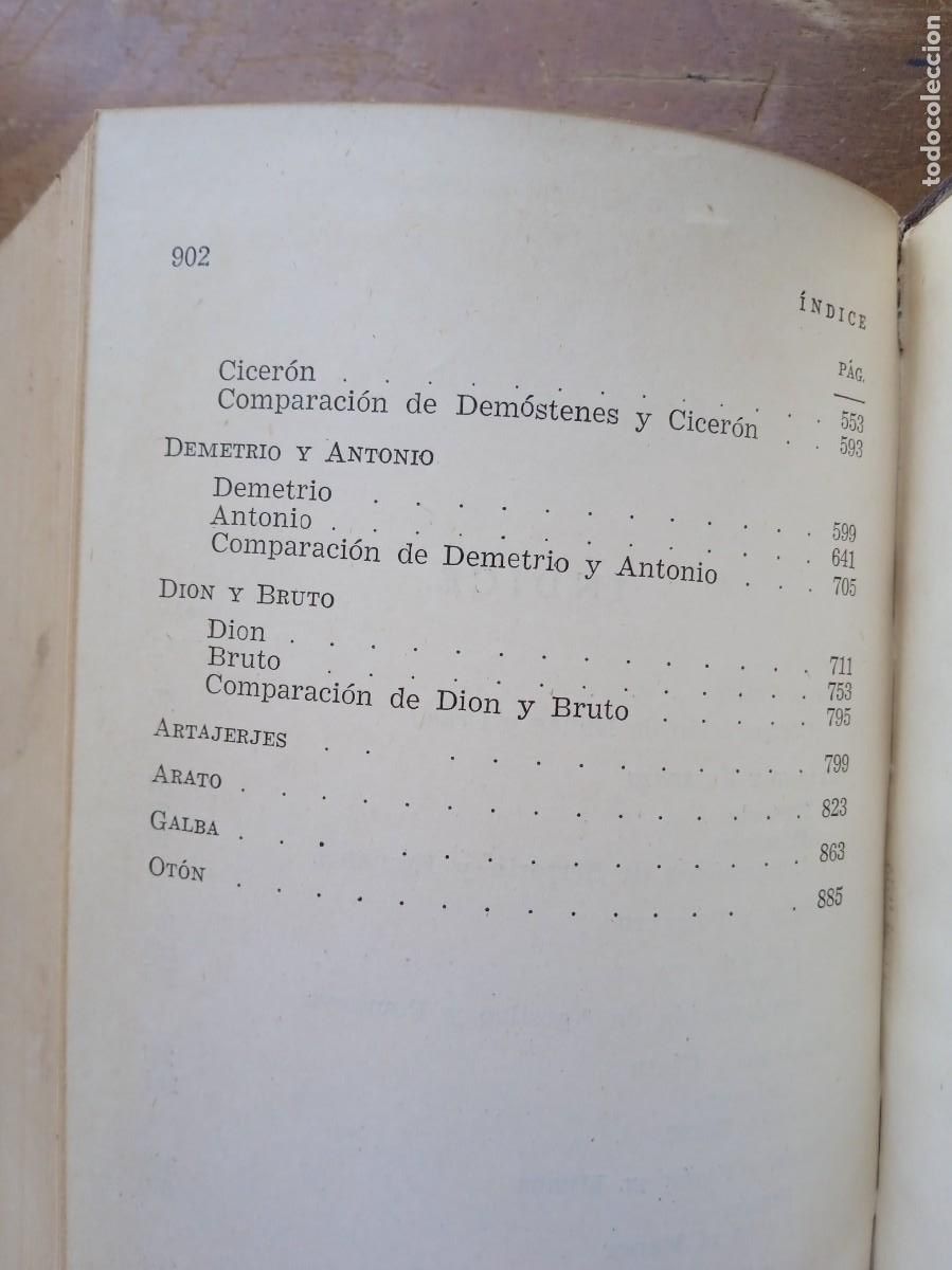 Libros de segunda mano: Plutarco Vidas paralelas - Foto 7