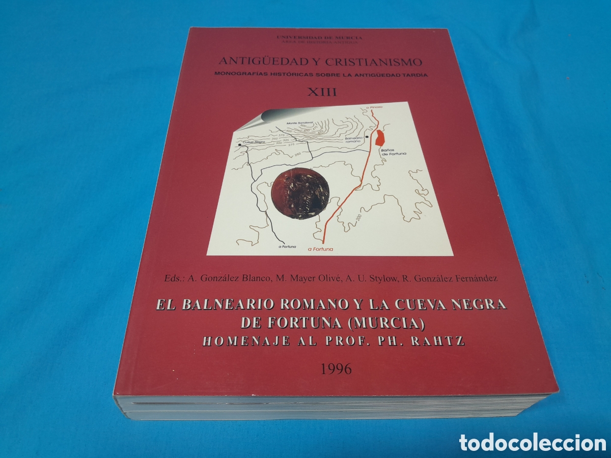 Libri di seconda mano: ANTIG&Uuml;EDAD Y CRISTIANISMO, XIII - EL BALNEARIO ROMANO Y LA CUEVA NEGRA DE FORTUNA, 1996