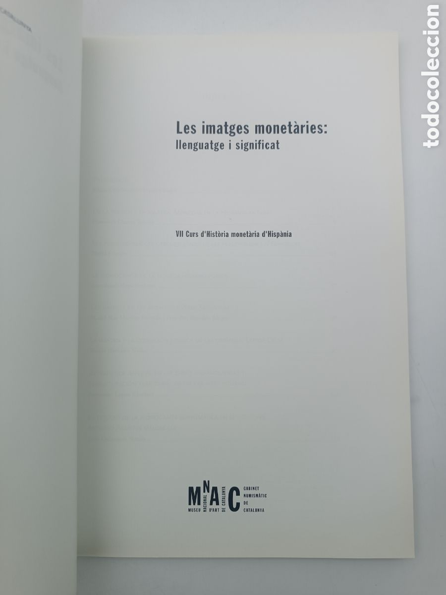 Libros de segunda mano: Les imatges monet&agrave;ries MNAC - Foto 2