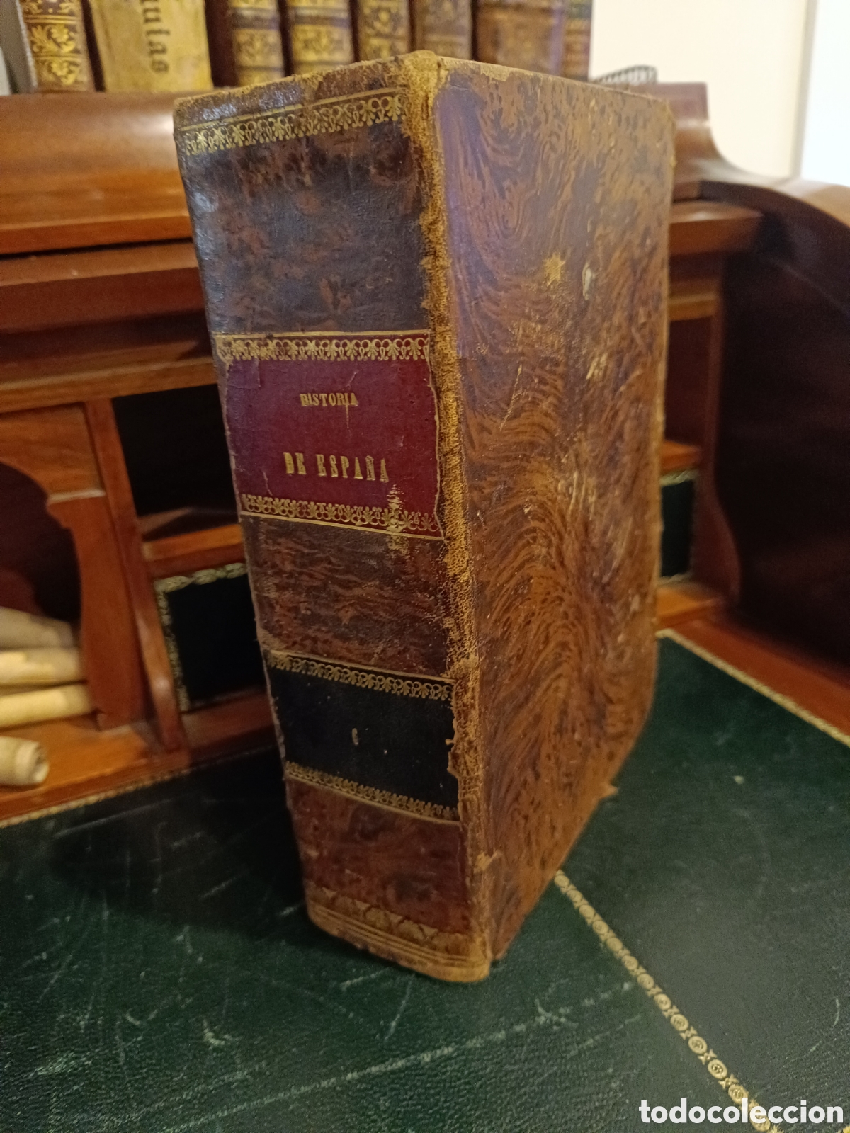 Libri di seconda mano: GERBARDT HISTORIA DE ESPA&Ntilde;A Y SUS INDIAS tomo 6, DINASTIA BORBONICA, 14 GRABADOS, PIEL