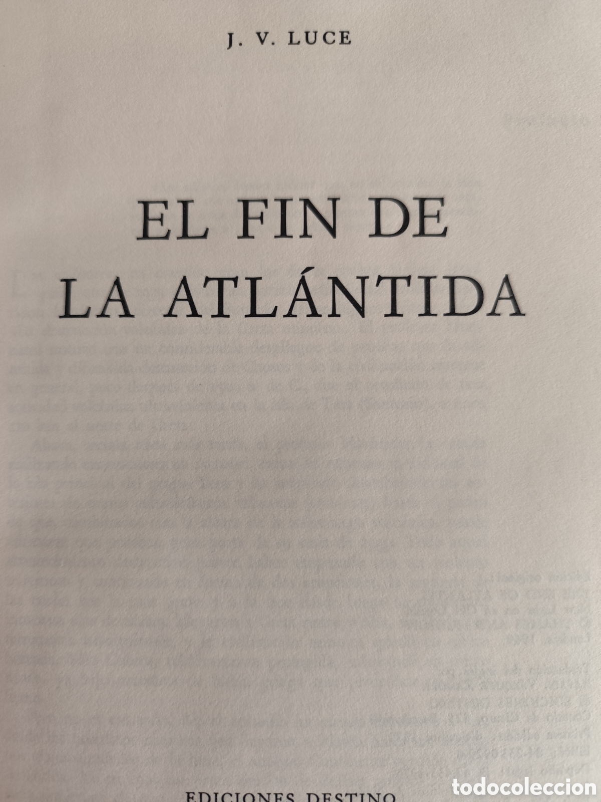 Libros de segunda mano: El fin de la Atl&aacute;ntida J. V. Luce - Foto 2