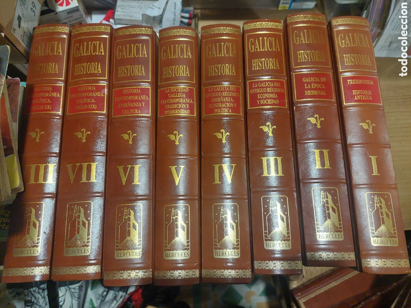 Libri di seconda mano: Editorial h&eacute;rcules 8 tomos Galicia historia perfecto
