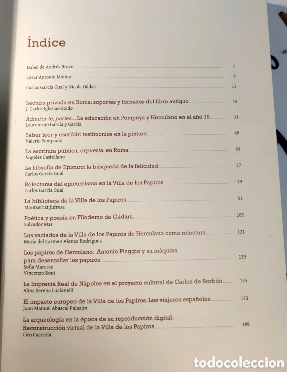Libros de segunda mano: La Villa de los Papiros, Casa del Lector, 2013 - Foto 2