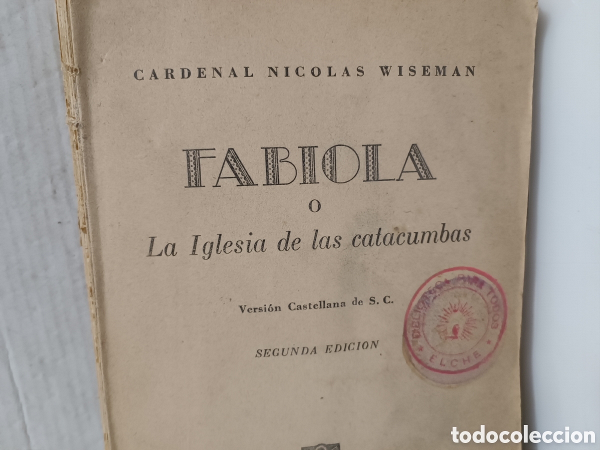 Libros de segunda mano: Libro Fabiola,La iglesia de las catacumbas - Foto 4