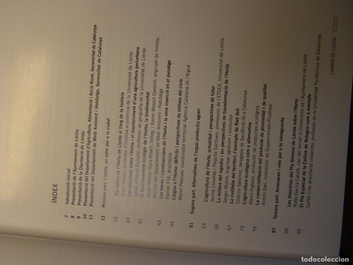 Libros de segunda mano: Libro Lhorta de Lleida. - Foto 2