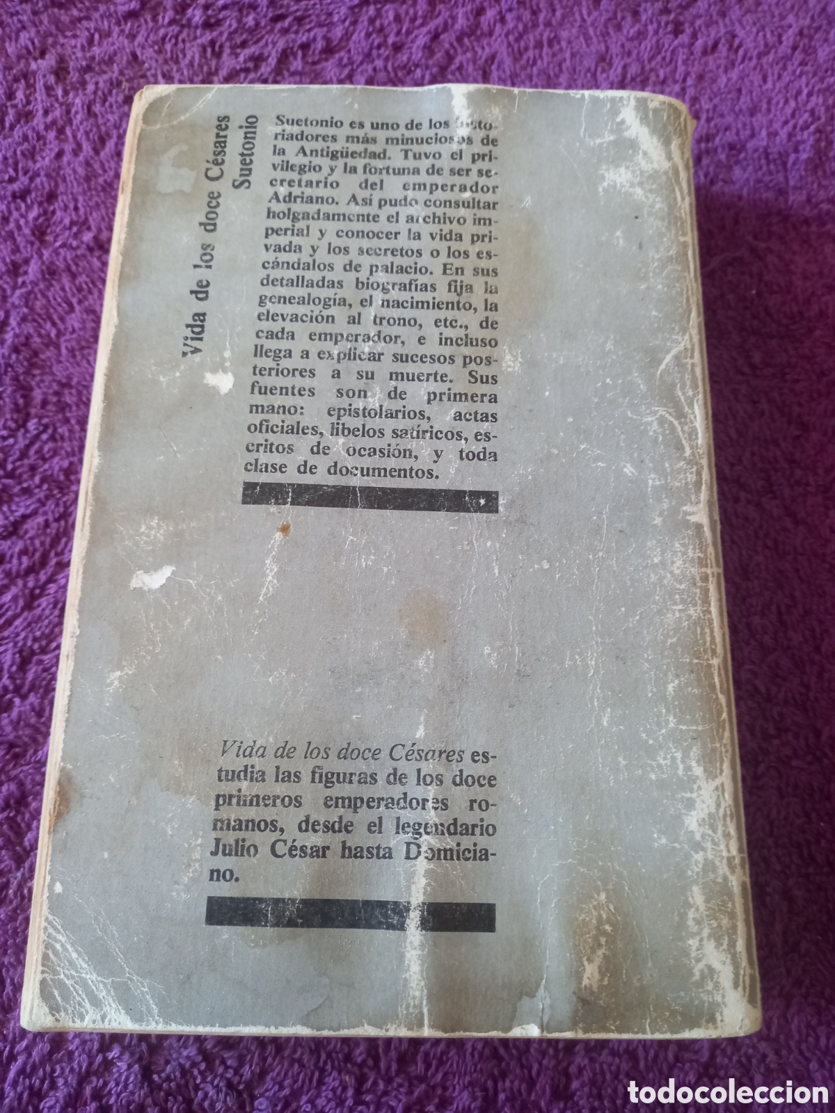 Libros de segunda mano: Vida de los doce c&eacute;sares. Suetonio. - Foto 3
