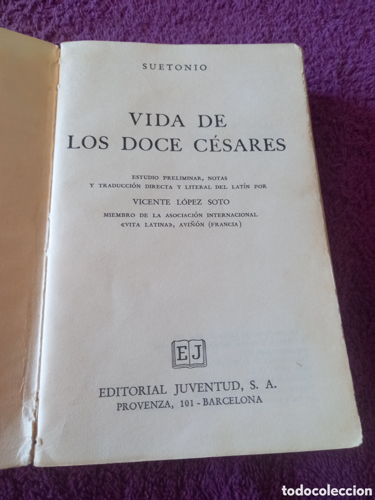 Libros de segunda mano: Vida de los doce c&eacute;sares. Suetonio. - Foto 7