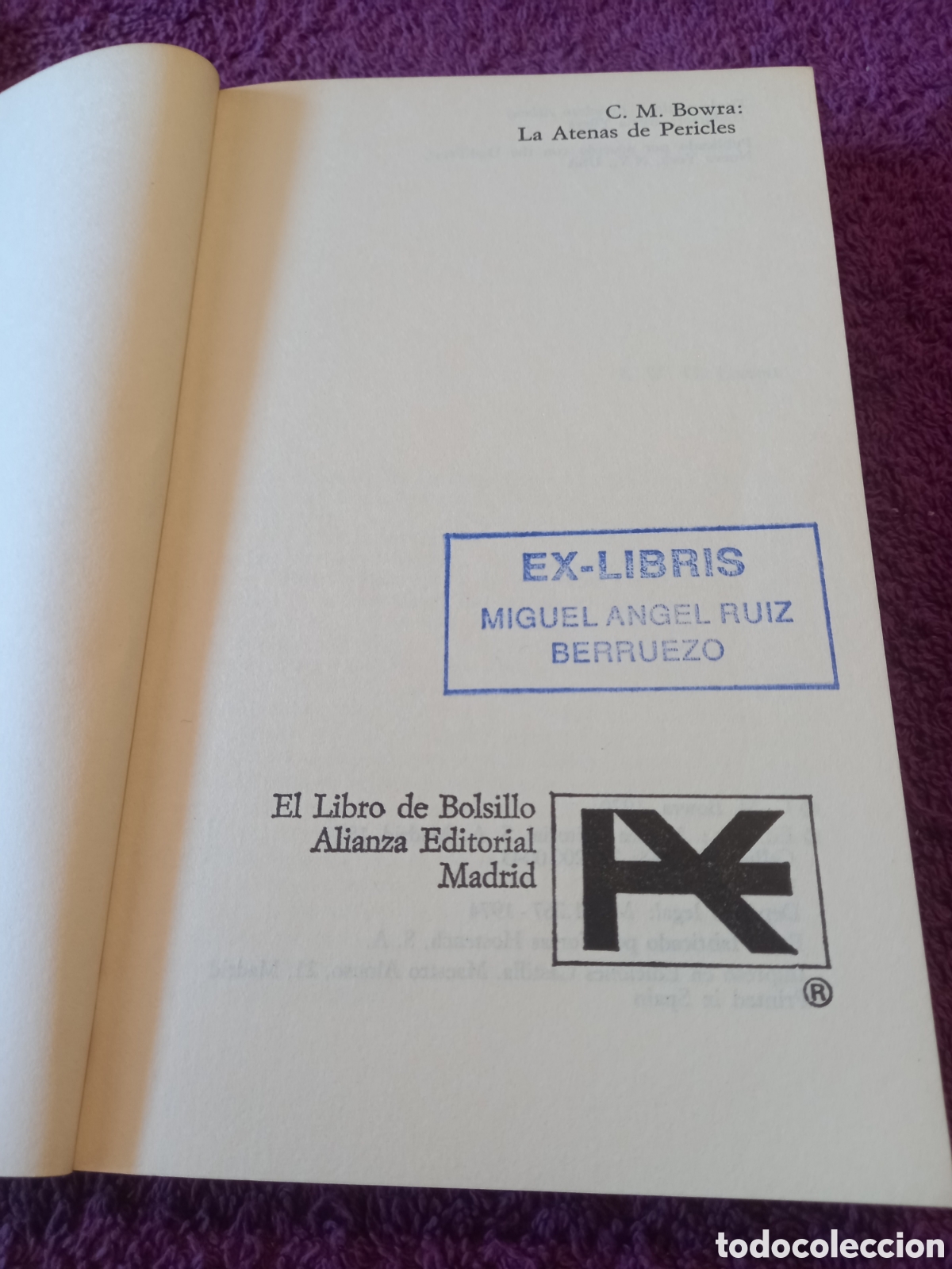 Libros de segunda mano: La Atenas de Pericles. C. M. Bowra. - Foto 5