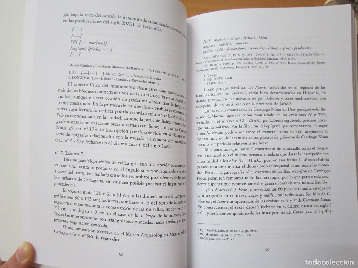 Libros de segunda mano: La Cuidad de Carthago Nova, de J. M. Abascal Palaz&oacute;n - Foto 3