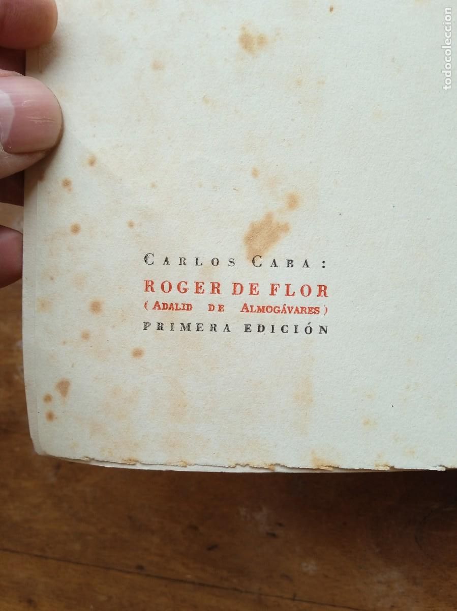 Libros de segunda mano: Roger de flor, Carlos Caba. Morata Madrid - Foto 2