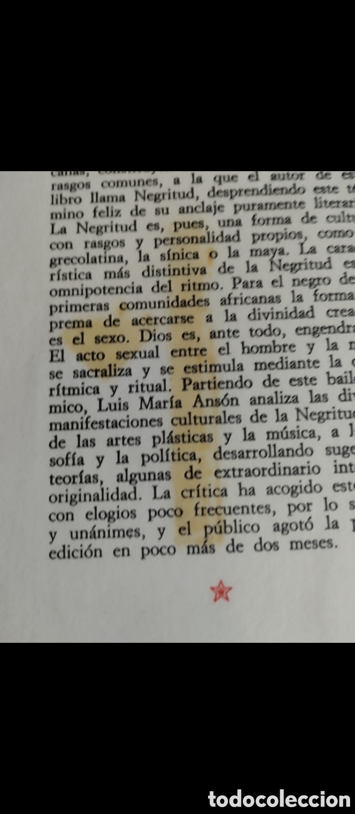 Libros de segunda mano: &rdquo;La Negritud&rdquo;.Luis Mar&iacute;a Anson. - Foto 8