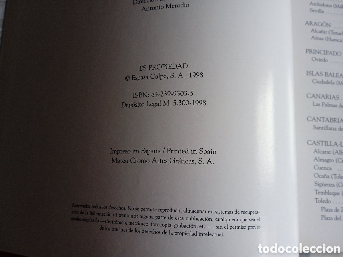 Libros de segunda mano: Plazas de Espa&ntilde;a.Espasa - Foto 17