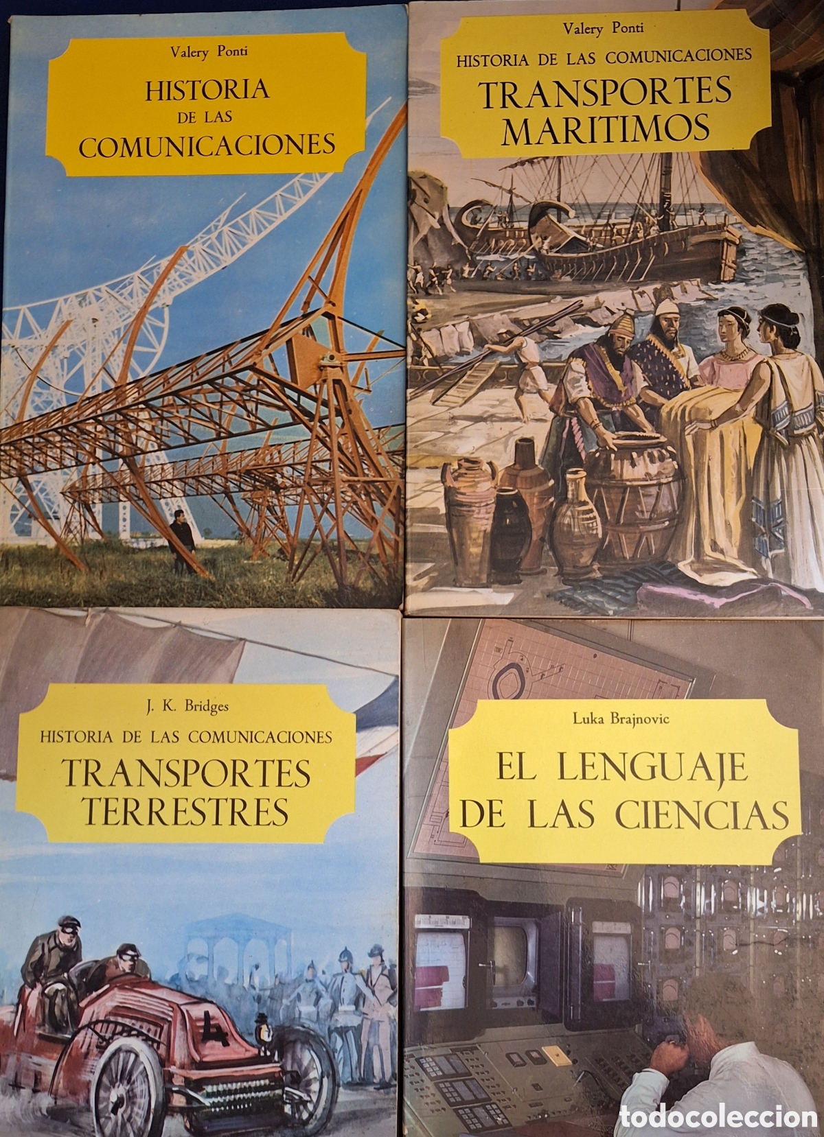 Libri di seconda mano: HISTORIA DE LAS COMUNICACIONES TRANSPORTES MAR&Iacute;TIMOS TERRESTRES EL LENGUAJE DE LAS CIENCIAS SALVAT