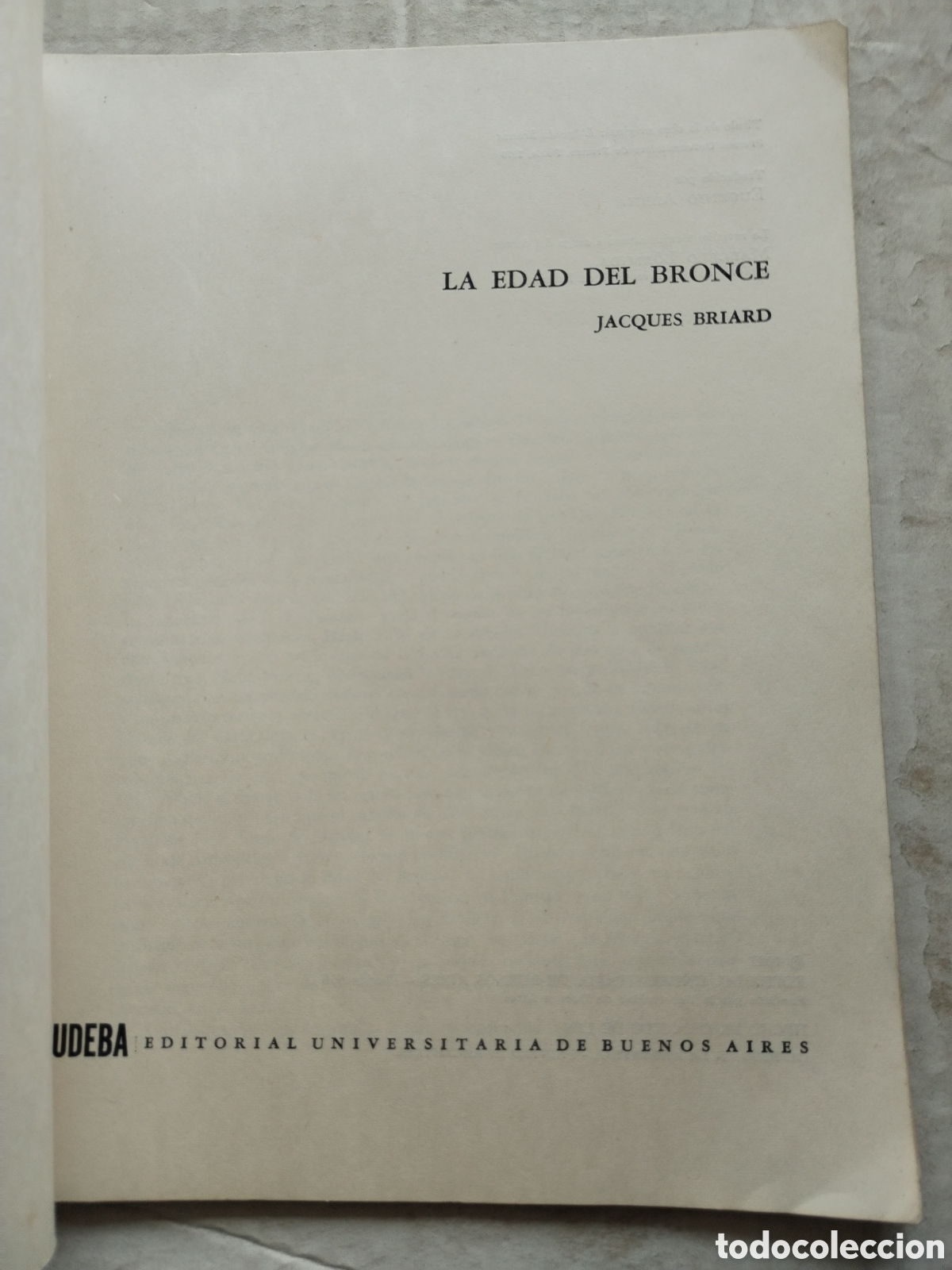 Libros de segunda mano: LA EDAD DEL BRONCE/J. BRIARD - Foto 2