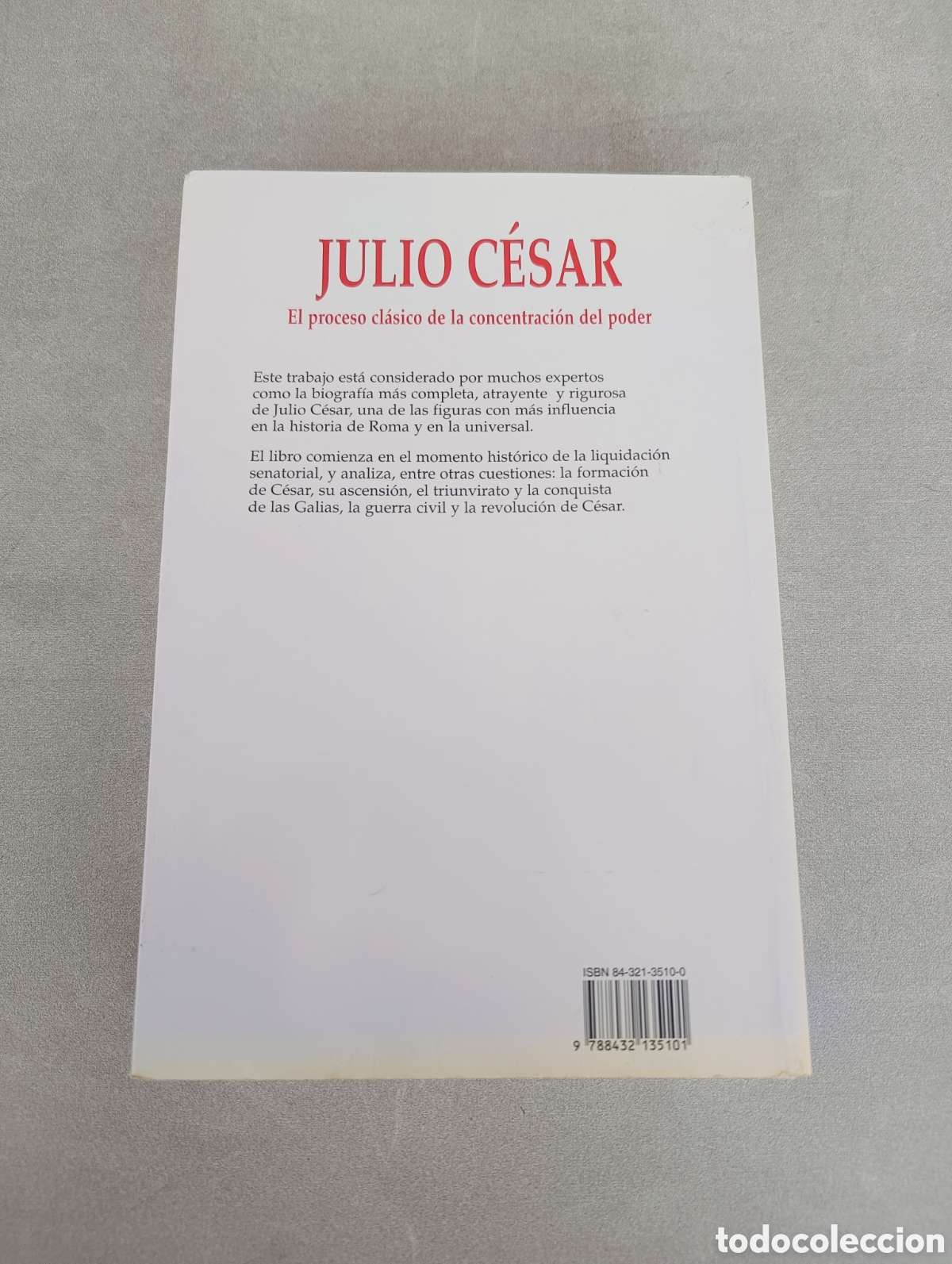 Libros de segunda mano: JULIO C&Eacute;SAR. JEROME CARCOPINO. EL PROCESO CLASICO DE LA CONCENTRACI&Oacute;N DEL PODER. - Foto 4