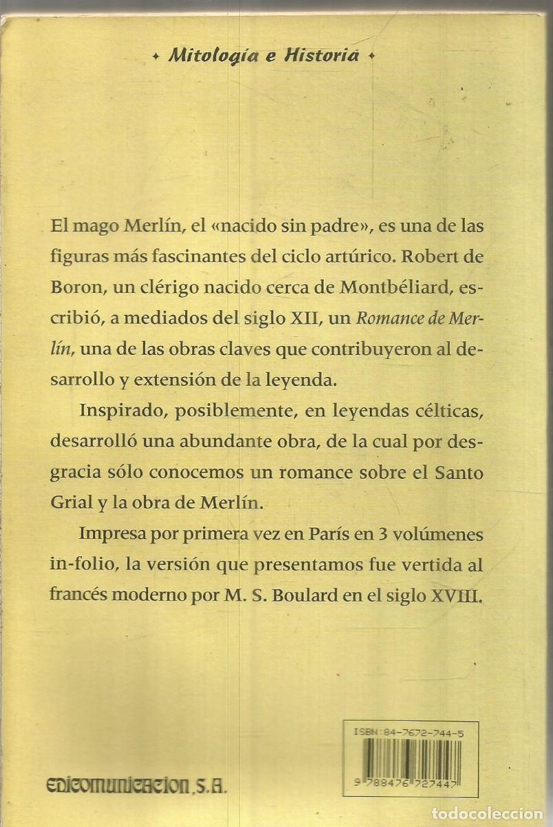Libros de segunda mano: ROBERT DE BORON. EL MAGO MERLIN. - Foto 2