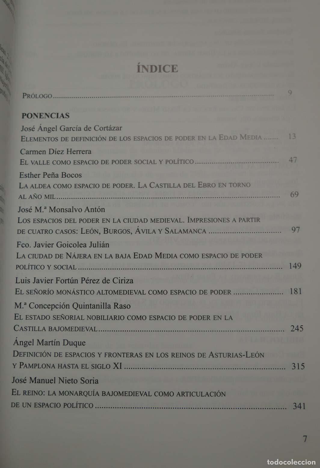 Libros de segunda mano: Los espacios de poder en la Espa&ntilde;a medieval. Jose Ignaxio de la Iglesia Duarte - Foto 2