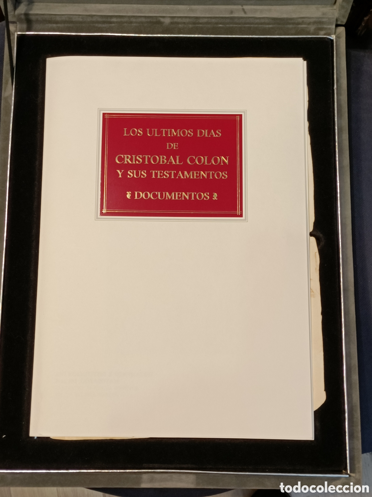 Libros de segunda mano: Facs&iacute;mil &rdquo;los &uacute;ltimos d&iacute;as de Col&oacute;n&rdquo; - Foto 2