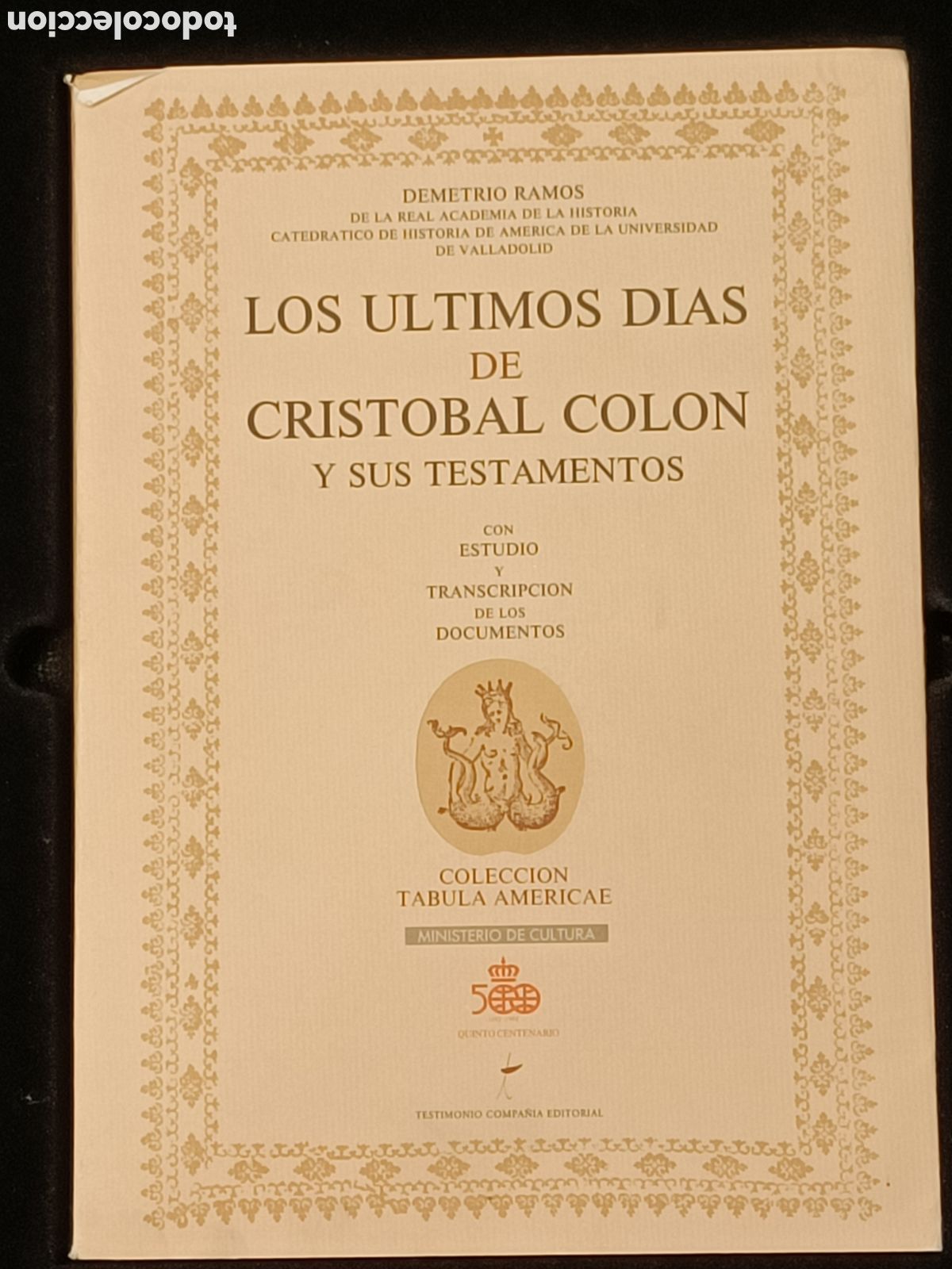Libros de segunda mano: Facs&iacute;mil &rdquo;los &uacute;ltimos d&iacute;as de Col&oacute;n&rdquo; - Foto 4