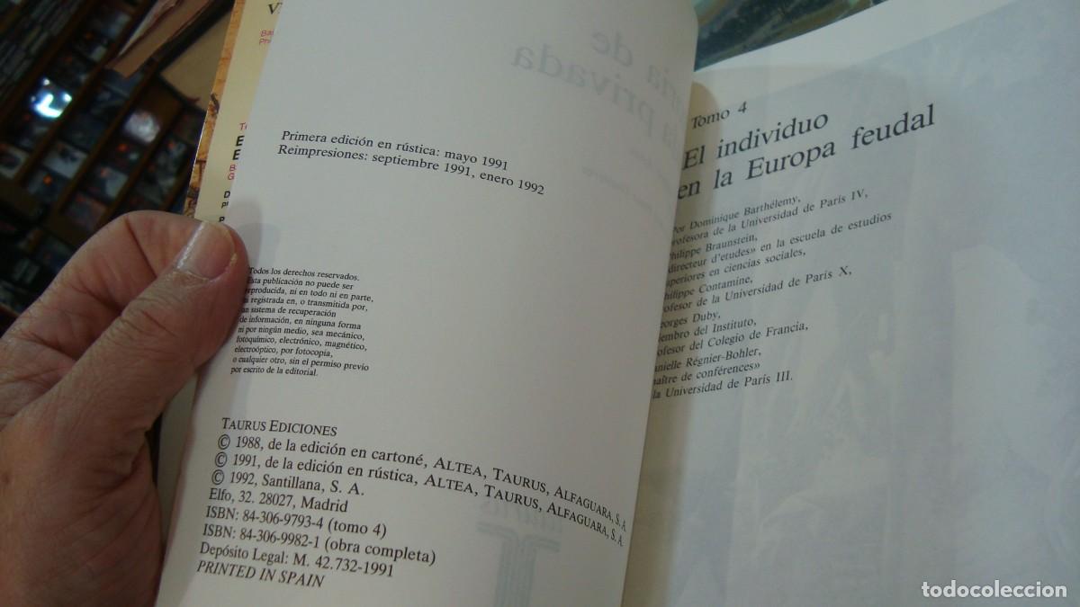 Libros de segunda mano: HISTORIA DE LA VIDA PRIVADA TOMO 4 - Foto 2
