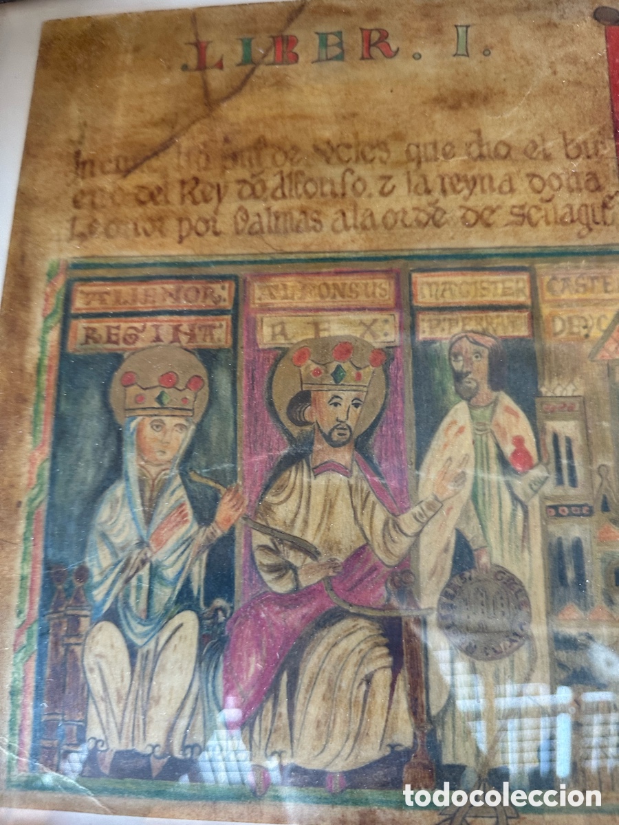 Libros de segunda mano: Facs&iacute;mil medieval pintado a mano - Foto 2