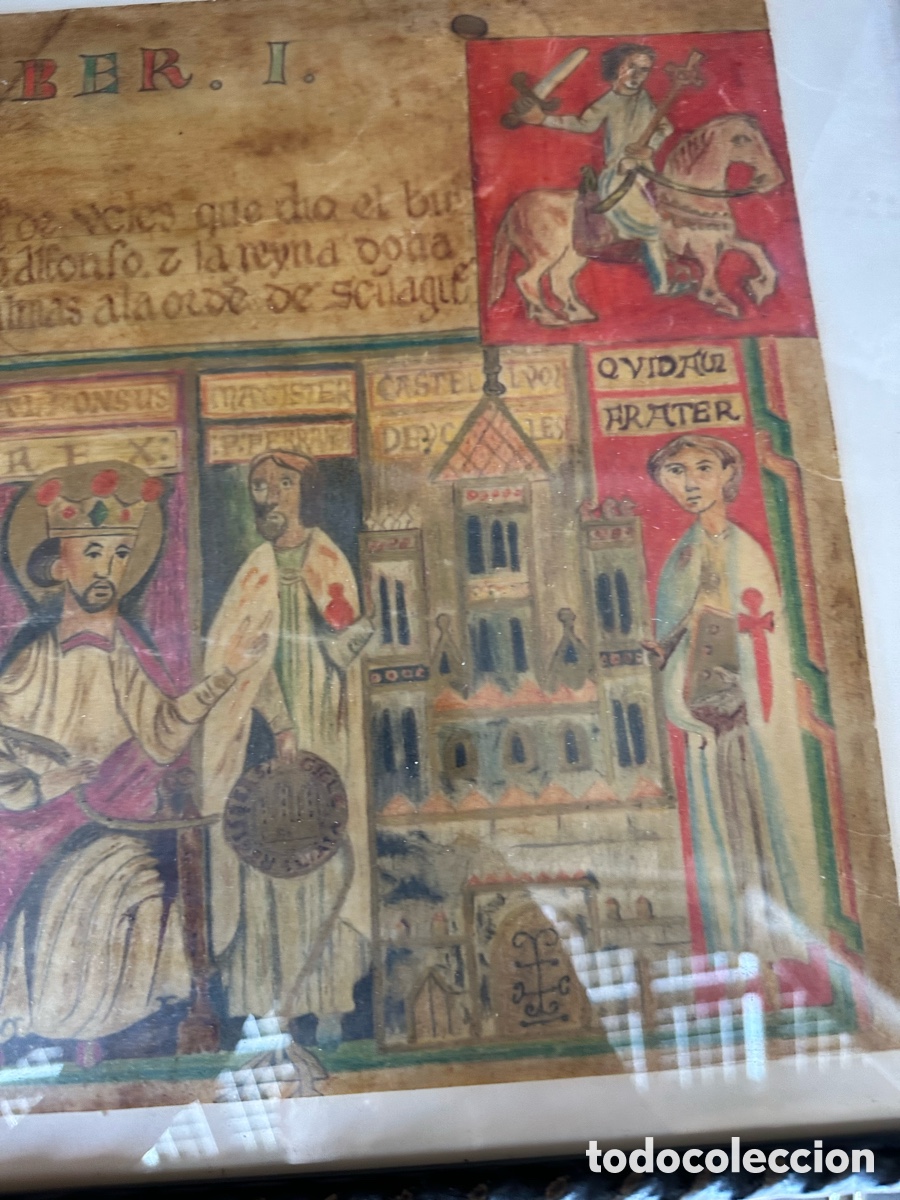 Libros de segunda mano: Facs&iacute;mil medieval pintado a mano - Foto 3