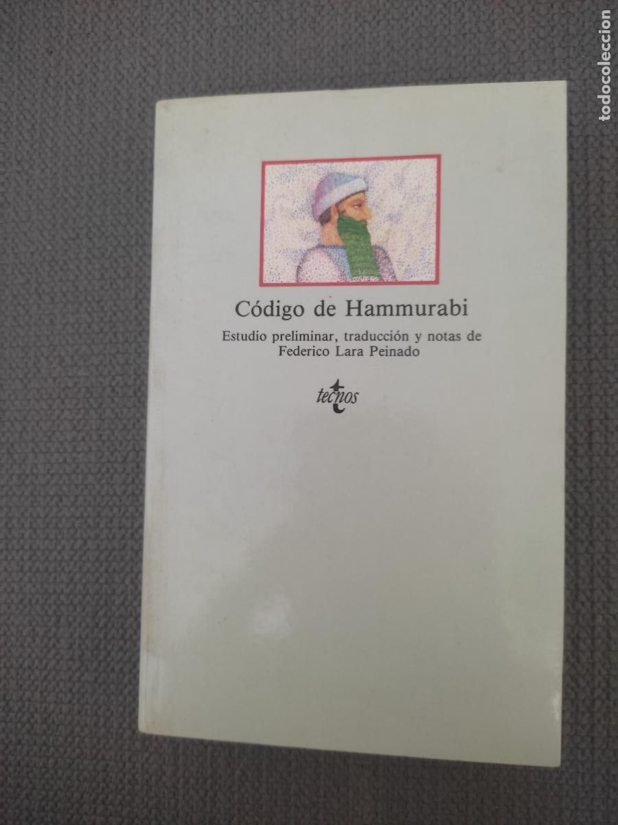 Libros de segunda mano: C&oacute;digo de Hammurabi, ed. Tecnos - Foto 1