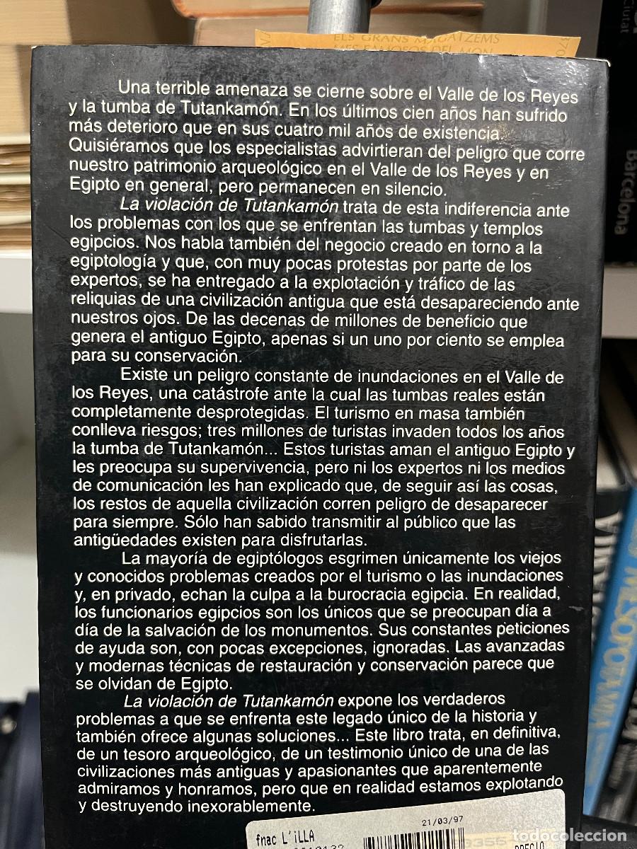 Libros de segunda mano: La violaci&oacute;n de Tutankam&oacute;n - Foto 4