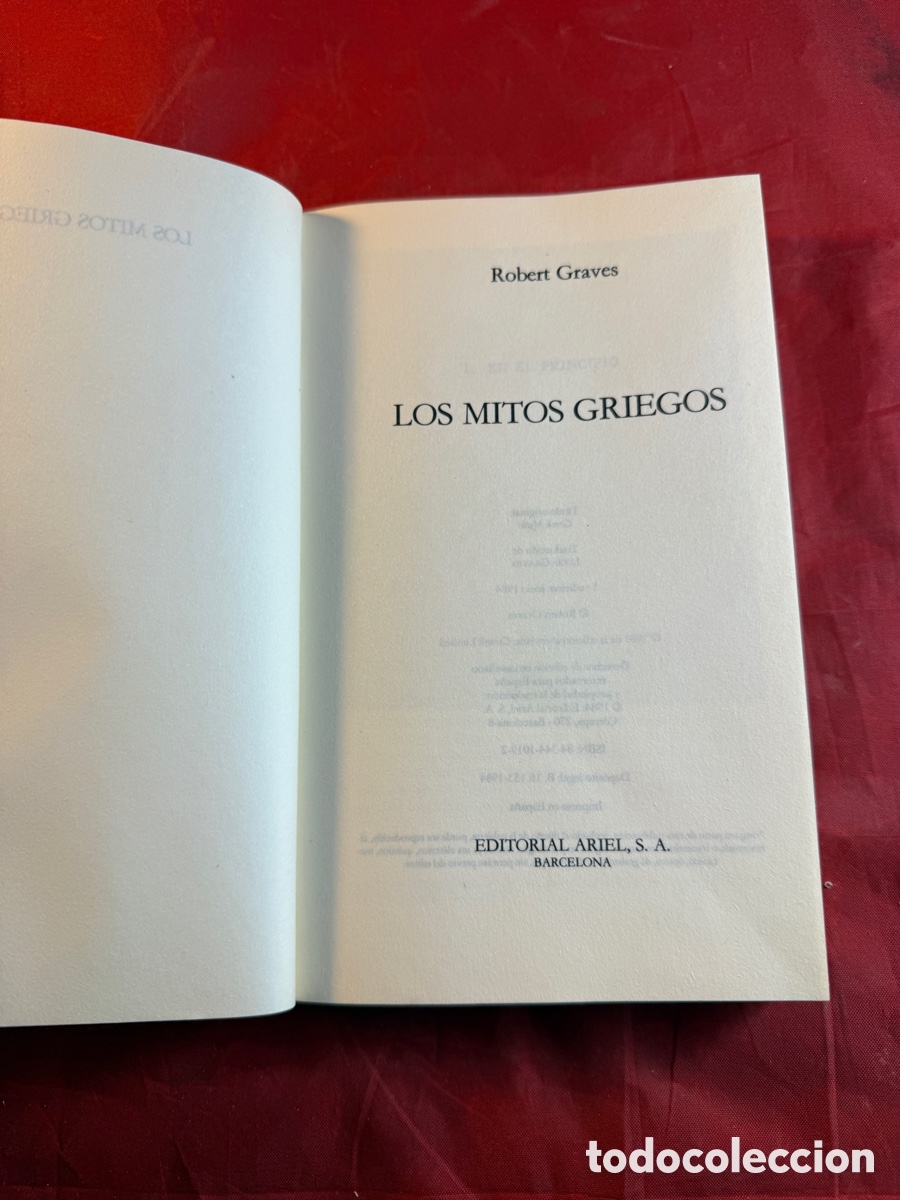 Libros de segunda mano: Los mitos griegos ROVERT GRAVES - Foto 3