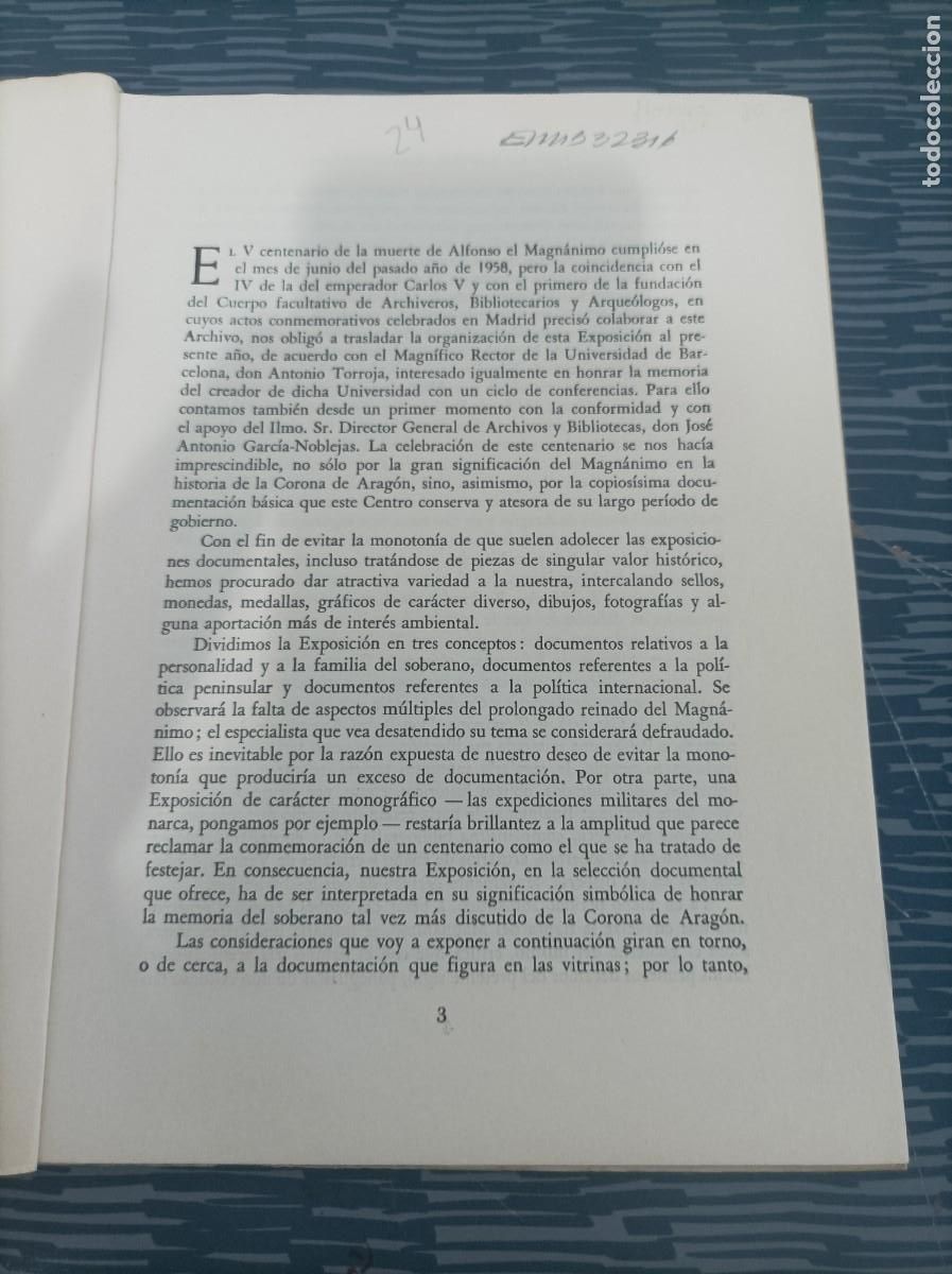 Libros de segunda mano: CONSIDERACIONES EN TORNO A LA EXPOSICI&Oacute;N DOCUMENTAL SOBRE ALFONSO....... - Foto 2