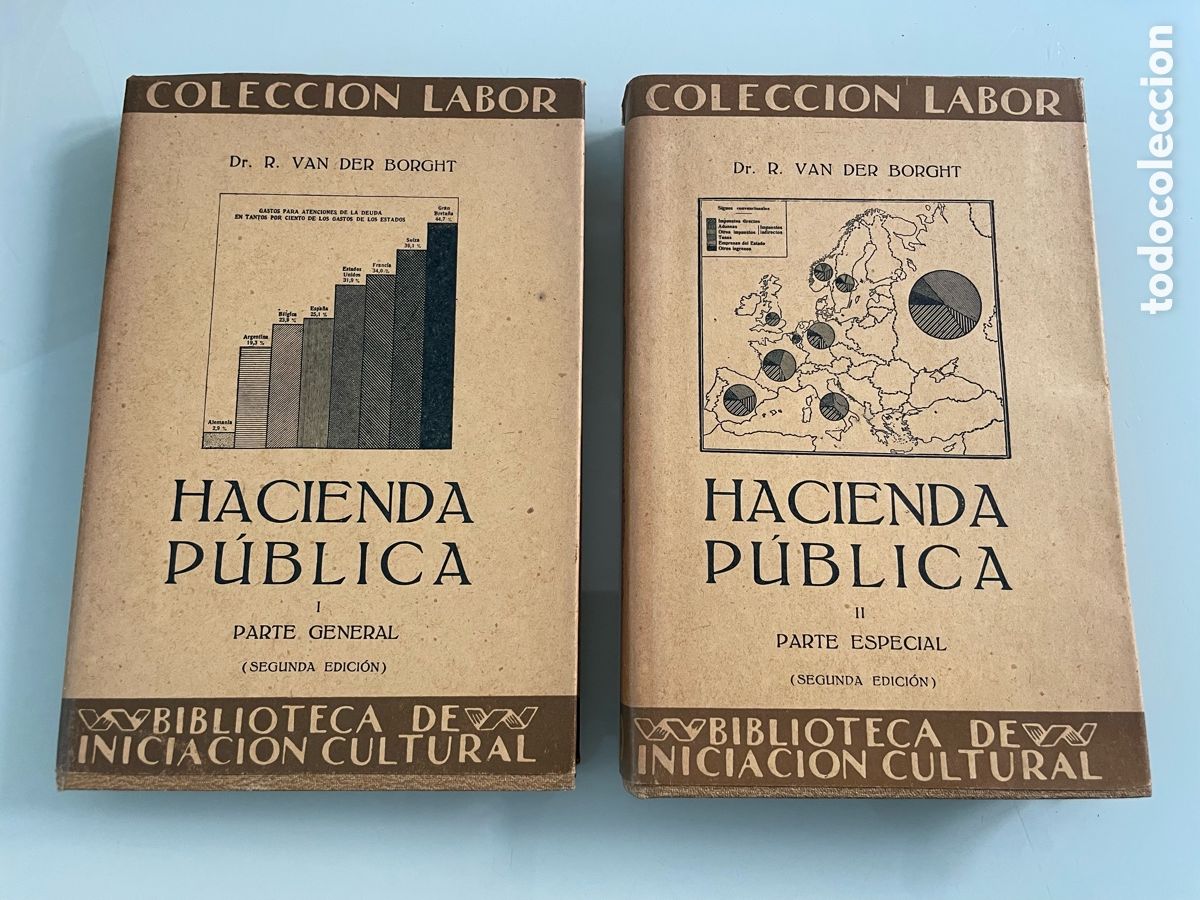 Gebrauchte B&uuml;cher: Hacienda Publica tomo I y II. Dr. R. Van Der Borght. Coleccion Labor
