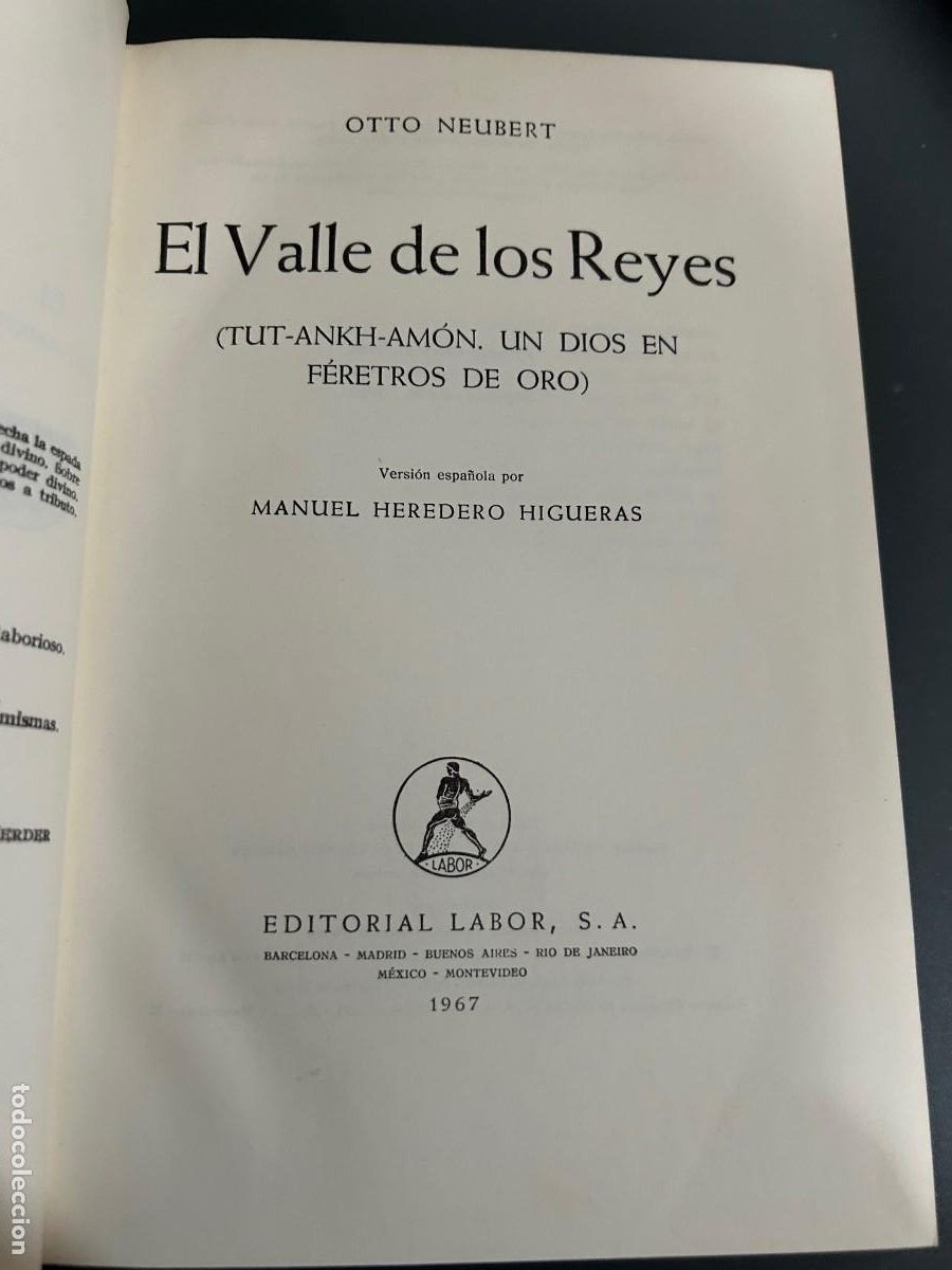 Libros de segunda mano: EL VALLE DE LOS REYES. NEUBERT. EGIPTO. - Foto 1
