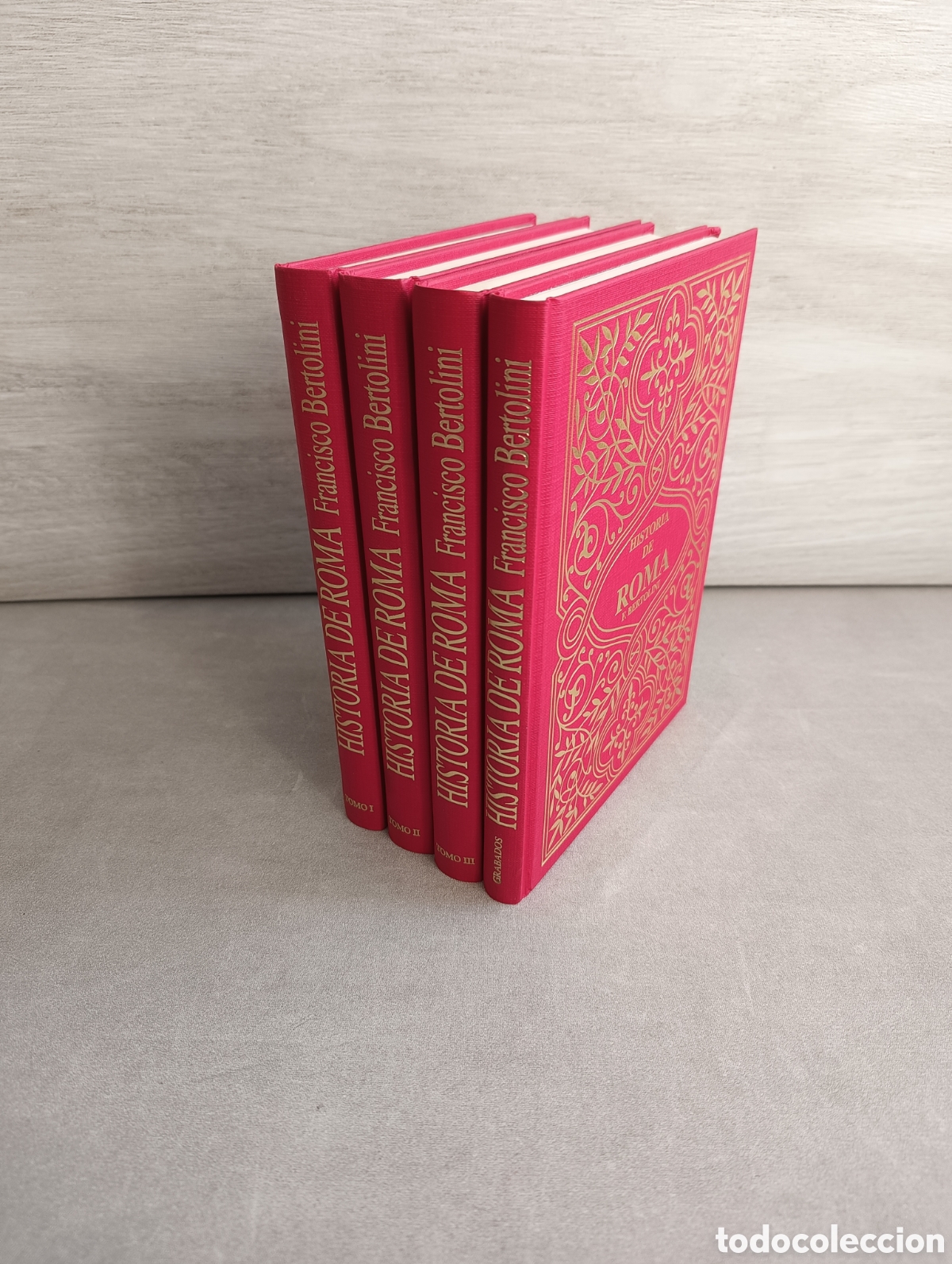 Libros de segunda mano: HISTORIA DE ROMA. FRANCISCO BERTOLINI. FACS&Iacute;MIL DEL DE 1889. CUATRO TOMOS COMPLETO.