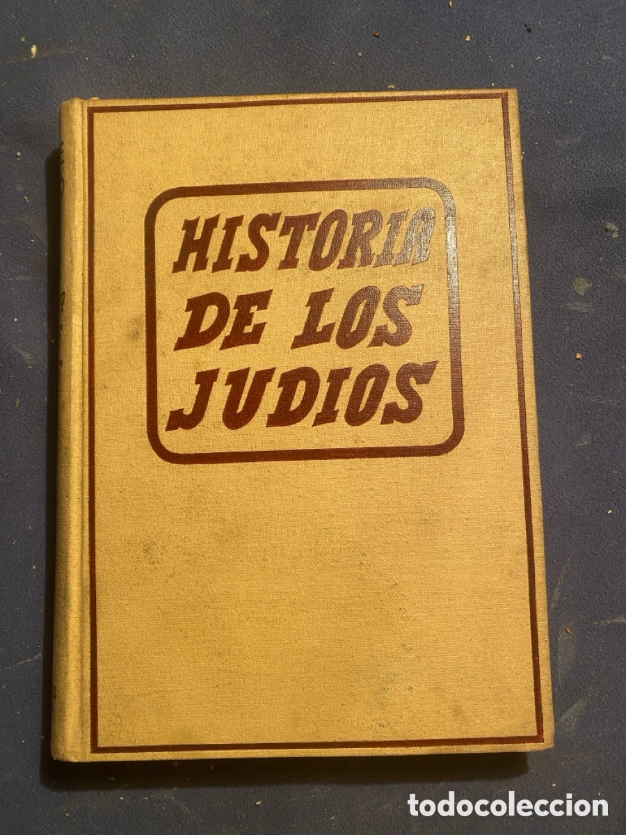 Libri di seconda mano: VICENTE RISCO: - HISTORIA DE LOS JUDIOS DESDE LA DESTRUCCION DEL TEMPLO - (1944)