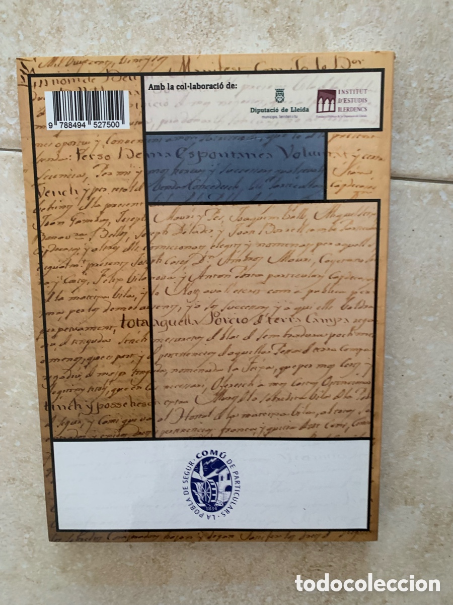Libros de segunda mano: Hist&ograve;ria d&rsquo;un mol&iacute;: l&rsquo;origen del Com&uacute; de Particulars de la Pobla de Segur (1820-1835)