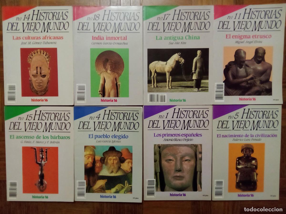 Gebrauchte B&uuml;cher: LOTE DE OCHO LIBROS HISTORIAS DEL VIEJO MUNDO, HISTORIA 16