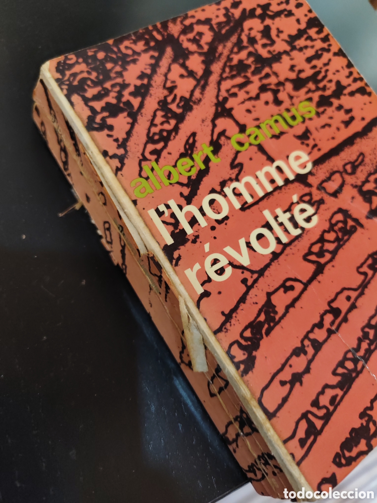 Libros de segunda mano: L'homme r&eacute;volt&eacute; de Albert Camus de 1963