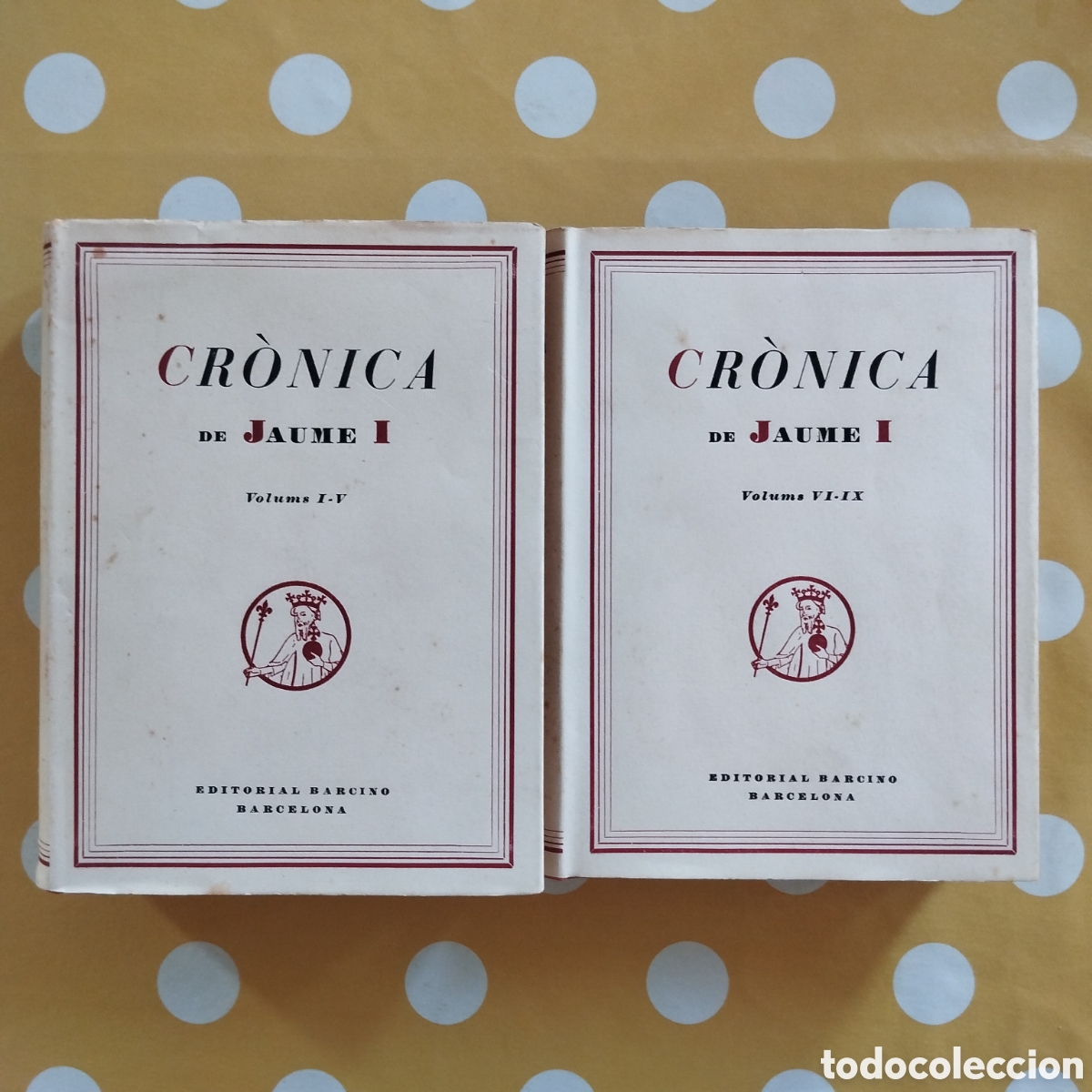 Libros de segunda mano: CR&Ograve;NICA DE JAUME I EDITORIAL BARCINO VOLUMS I-IX COMPLETA