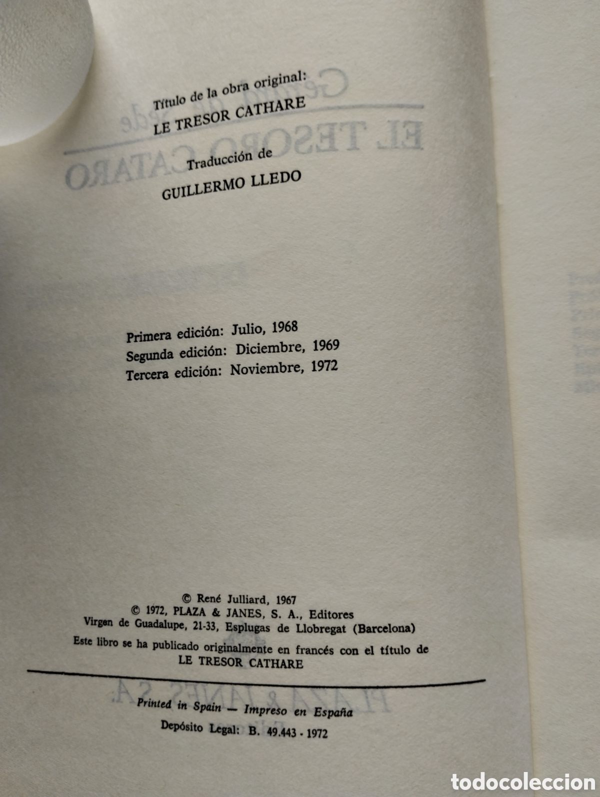 Libros de segunda mano: EL TESORO C&Aacute;TARO, GERARD DE SEDE - Foto 4