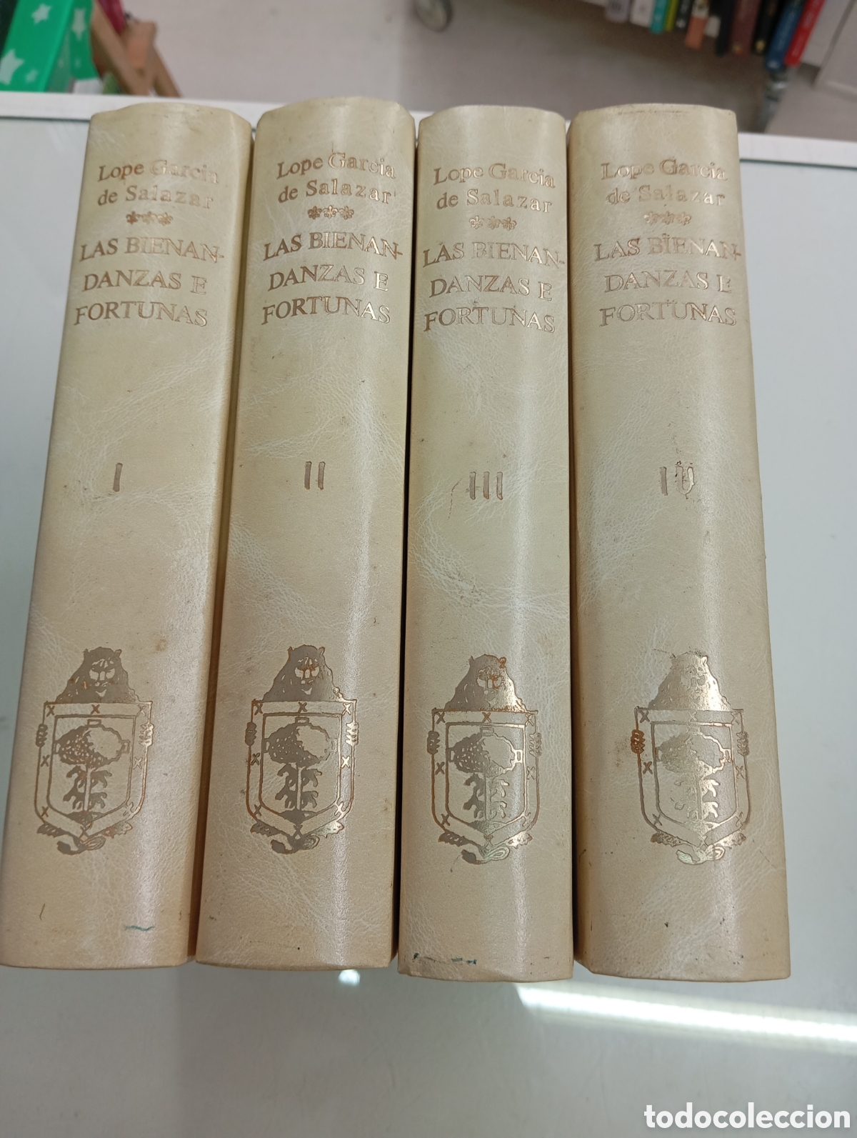 Libros de segunda mano: LOPE GARC&Iacute;A SALAZAR Las Bienandanzas e Fortunas 4 Vols Obra completa ED. NUMERADA CARTONE PAIS VASCO