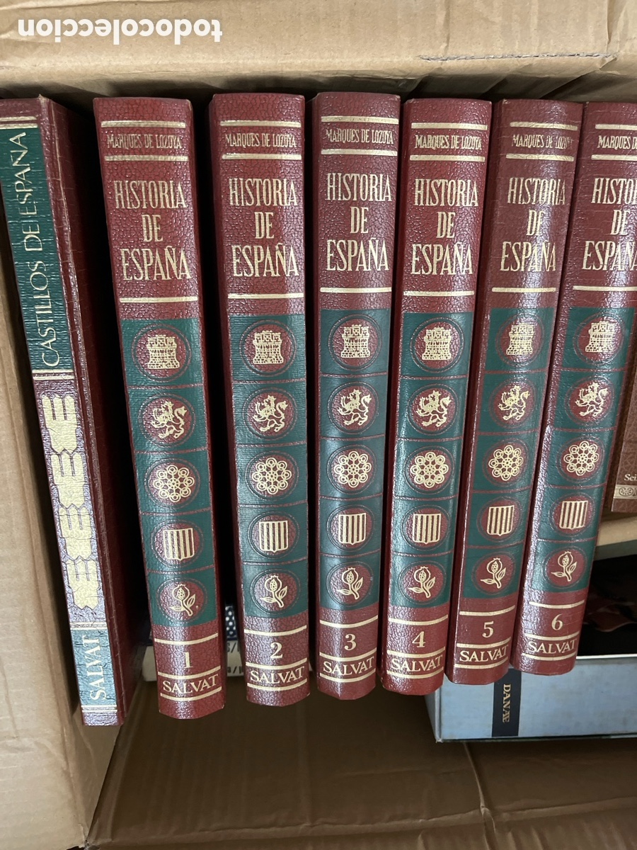 Libros de segunda mano: HISTORIA DE ESPA&Ntilde;A, OBRA COMPLETA EN 6 TOMOS / MARQU&Eacute;S DE LOZOYA -edita : SALVAT