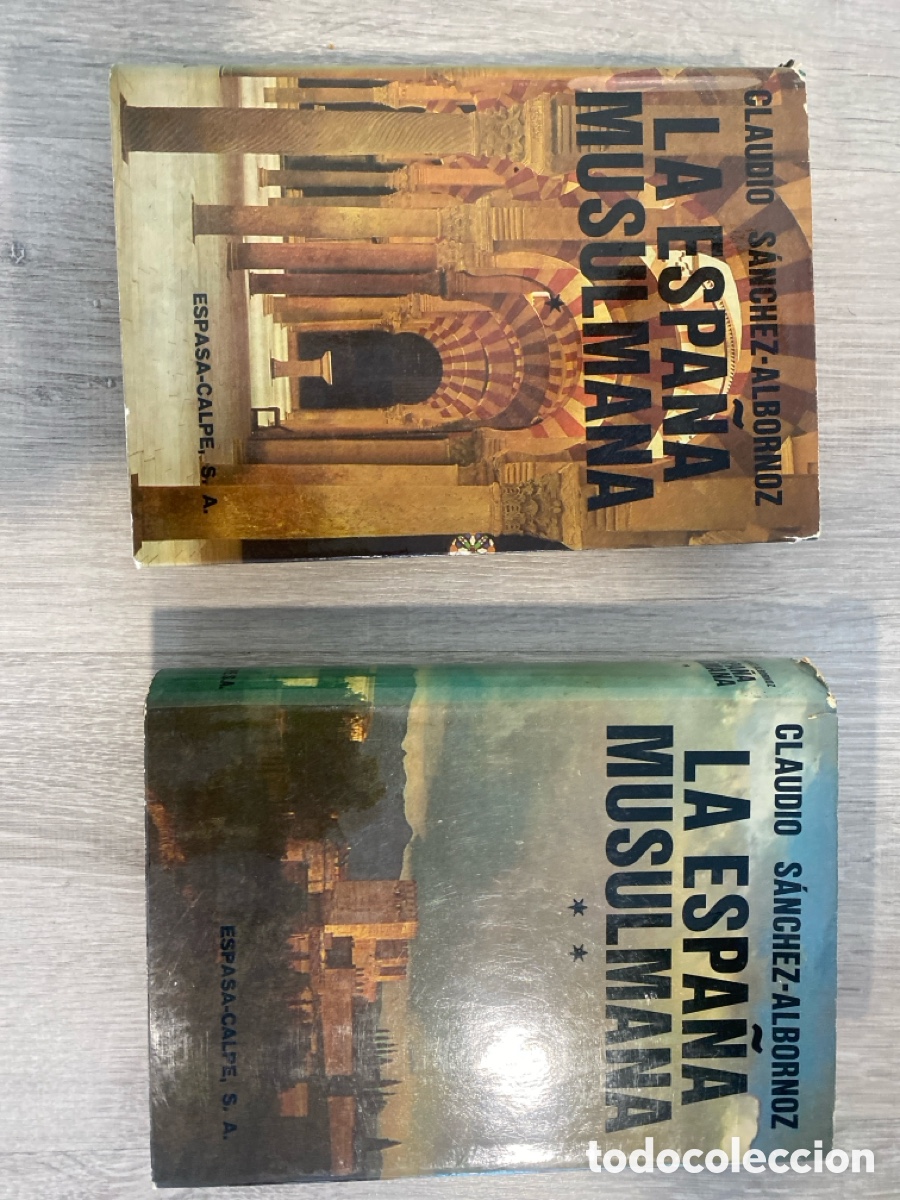 Libros de segunda mano: La Espa&ntilde;a Musulmana, dos tomos. Claudio S&aacute;nchez-Albornoz. Espasa-Calpe en 1974