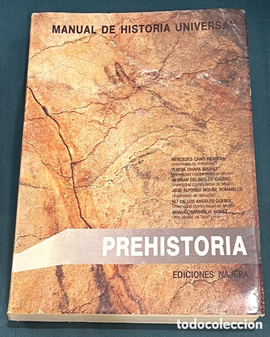 Libros de segunda mano: Libro. Cano Herrera, Chapa Brunet. &ldquo;Manual de Historia Universal. Prehistoria&rdquo;. Edicion N&aacute;jera. 1987