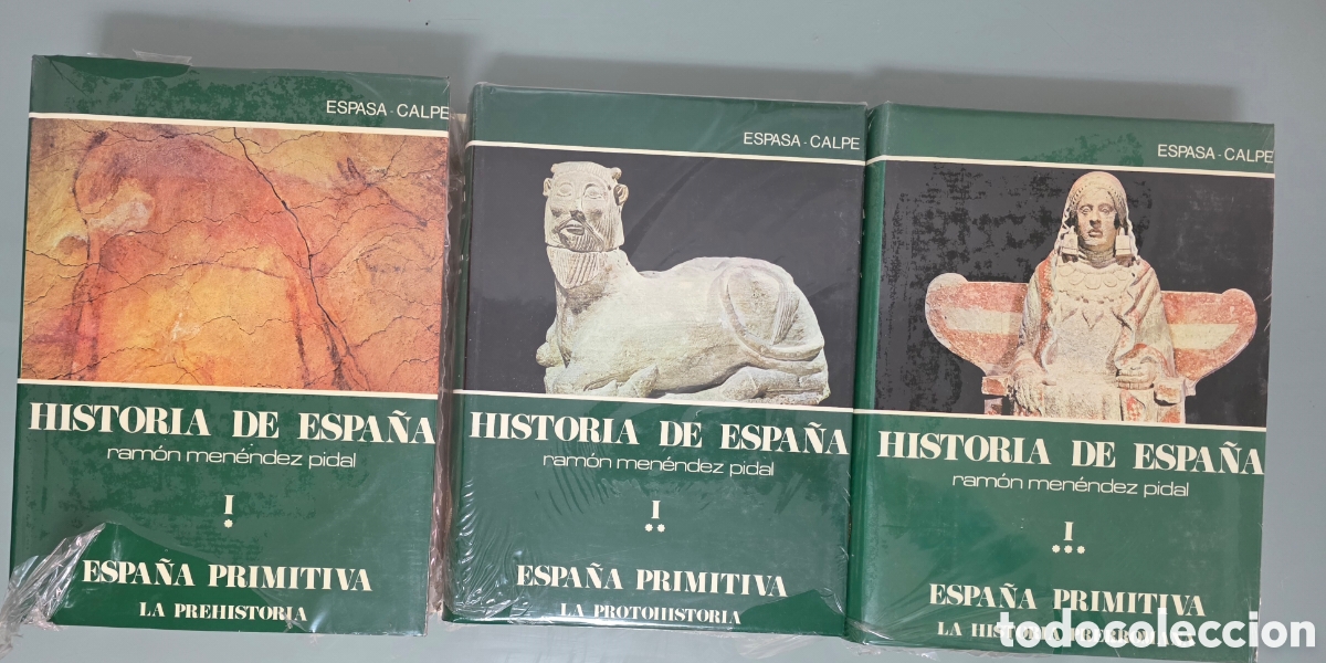 Libros de segunda mano: Historia de Espa&ntilde;a Ram&oacute;n Men&eacute;ndez Pidal I (I, II y III) Espa&ntilde;a Primitiva