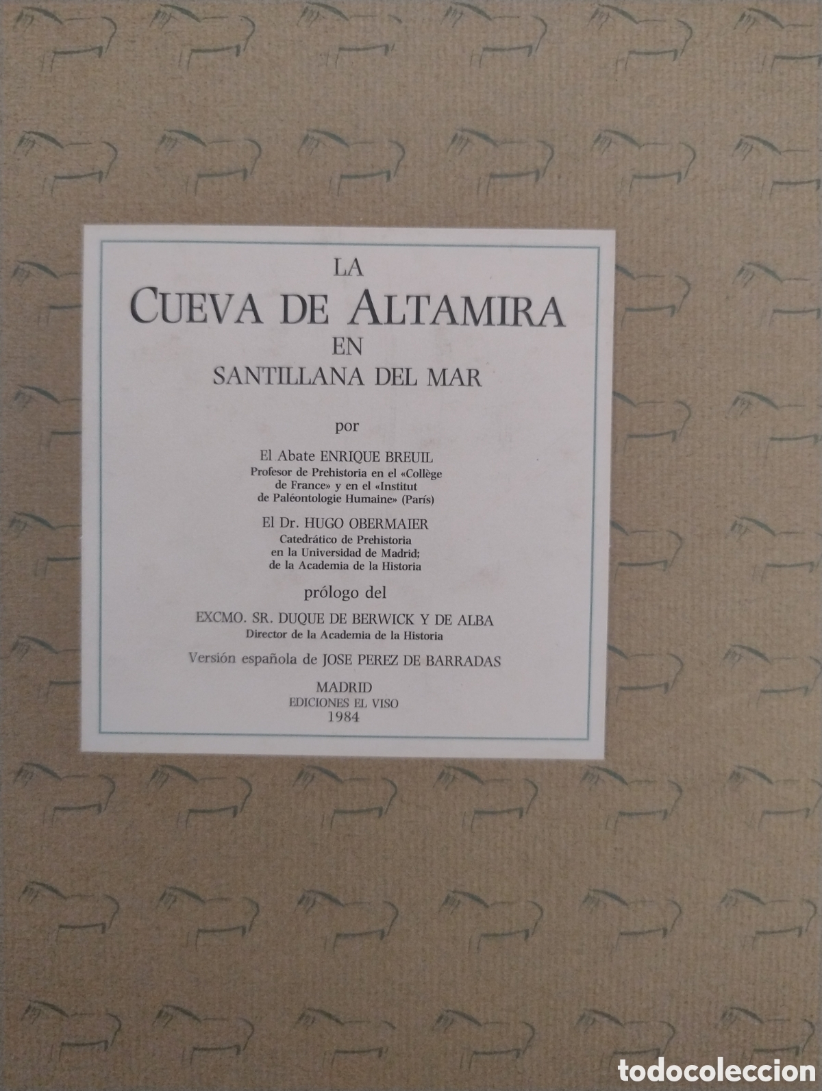 Libros de segunda mano: La cueva de Altamira en Santillana del Mar