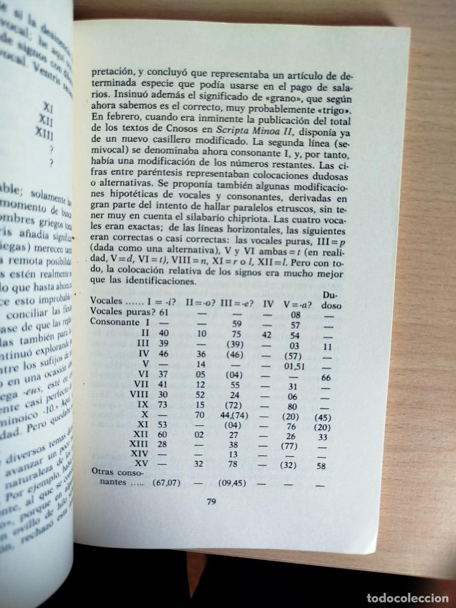 Libros de segunda mano: El enigma mic&eacute;nico (John Chadwick) - Foto 6